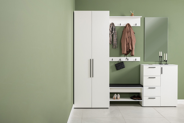 Шкаф для одежды Эйр 13.341 белый PE шагрень