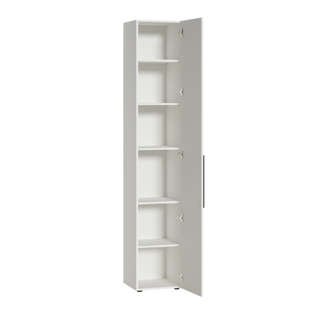 Шкаф-пенал Эйр 16.324.01 белый РЕ шагрень, собирается на любую сторону