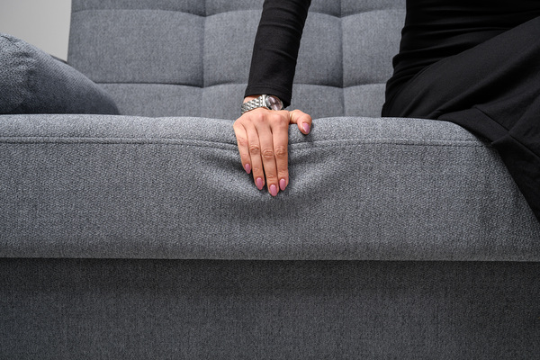 Диван-кровать прямой Эмили ТД 915 велюр серый