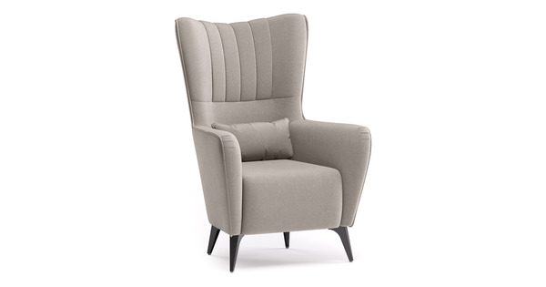 Кресло для отдыха Феличе ТК 531 велюр Велутто 08 светлый кварцевый серый