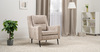 Кресло для отдыха Изабель ТК 738 велюр Романс пебл бежевый