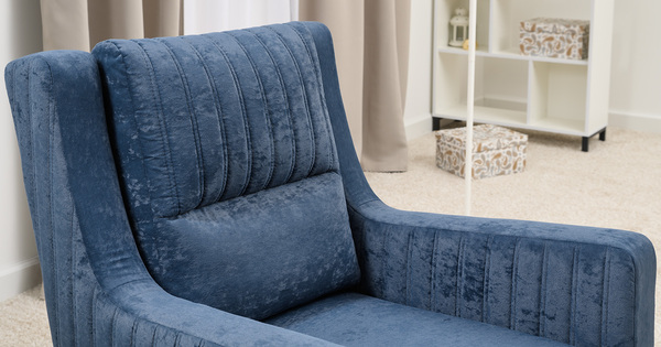 Кресло для отдыха Изабель ТК 739 велюр Романс нейви темно-синий