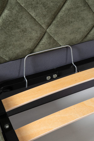 Кровать Марион 160 велюр OCEAN 012 темно-зеленый с ортопедическим основанием и подъемным механизмом (спальное место 160 х 200)