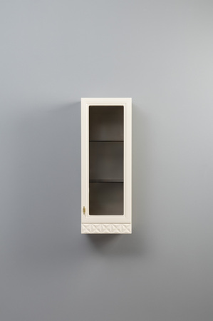 Гостиная Марион композиция 3 слоновая кость С341 PE, слоновая кость 6898 ПВХ, белый PE шагрень (собирается на любую сторону)