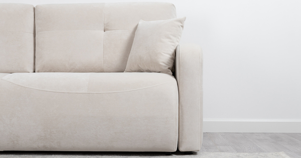 Диван-кровать прямой Марсель ТД 703 велюр Aura 02 белый