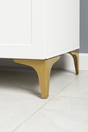 Тумба под ТВ Монтесито 16.66 Белый PE шагрень, белая шагрень 4101 ПВХ