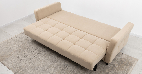 Диван-кровать прямой Невада ТД 569 велюр Vendetta 2 кремовый