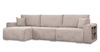 Диван-кровать угловой Оксфорд 710 композиция 2, шенилл Muza 04 светло-бежевый, модульная система, сборка на любую сторону