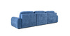 Диван-кровать угловой Тэдди 1504 композиция 3, букле Pique 009 синий, модульная система, сборка на любую сторону