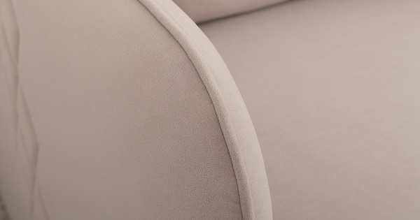 Диван-кровать прямой Юта (120) ТД 524 велюр Вивальди 4 серо-сливочный